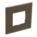  2 MOD 1G PLAQ SQ DARK BRONZE 