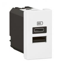  CHARG 1M 2USB A+C 15W BL 
