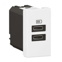  CHARG 1M 2USB C+C 15W BL 
