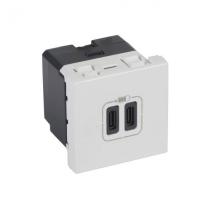 CHARG 2M 2USB C+C 3A 15W BL 
