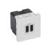  CHARG 2M 2USB C+C 3A 15W BL 