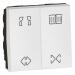  DOUBLE SWITCH FOR CURT. 2M SQW 