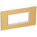  PLATE 4 SQ MOD GOLD BRASS 