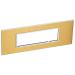  PLATE 6 SQ MOD GOLD BRASS 