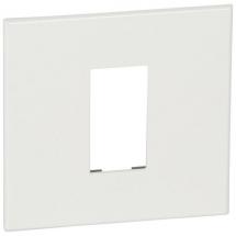  PLATE FOR 1 SQ MOD SCH WHITE 