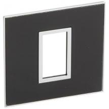  PLATE 1 SQ MOD SCH MI BLACK 