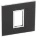  PLATE 1 SQ MOD SCH MI BLACK 