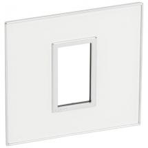  PLATE 1 SQ MOD SCH MI WHITE 