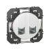  2 RJ45 CAT6A STP DOOXIE BLANC 