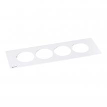  DISQ IN PLAQUE 4 POSTES BLANC 