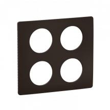  PLAQUE 2X2 POSTES NOIR MAT 