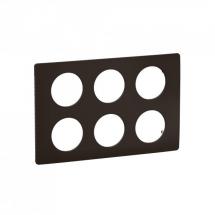  PLAQUE 2X3 POSTES NOIR MAT 