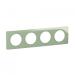  PLAQUE 4 POSTES VERT CELADON 