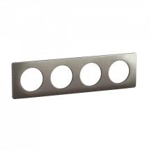  CELIANE PLAQUE 4P ACIER SATINE 