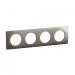  CELIANE PLAQUE 4P ACIER SATINE 