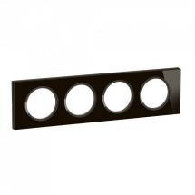  PLAQUE 4P VERRE ONYX NOIR 