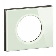  PLAQUE 1P VERRE OPALE BLANC 