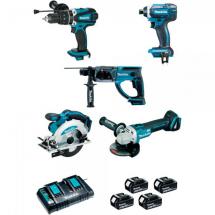  ENSEMBLE DE 5 MACHINES 18 V LI 