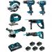  ENSEMBLE DE 7 MACHINES 18 V LI 