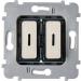  MECA PLAT 2 DUO LED NICKEL-BR 