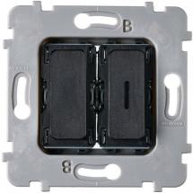  MECA PLAT 2 DUO 1 LED ACIER-V 