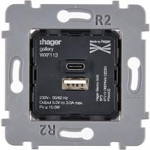  MECA CHARGEUR USB A+C 5V-3A 