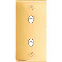  PLAQUE KARO LAITON DORE POUR 2 