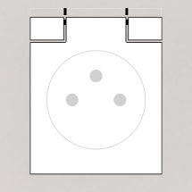  FAC LTE1 BLANC S PC CLAPET M 