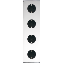  FAC LAITON CHROME QV 4xPCK 