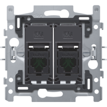  MECANISME DOUBLE RJ45 UTP CAT. 