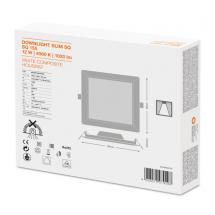  DL SLIM CARR 155 12W 4000K 
