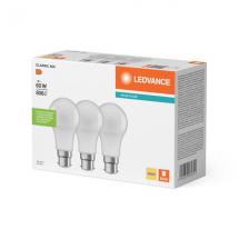  PACK X3 LED V CLA 8W 830 B22 