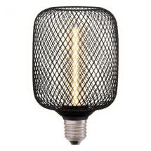  LED OSR Cage BK FIL Sq100 E27 