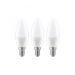  KIT DE 3 FLAMMES LED 4W E14 23 