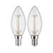 LED Fil 2 bougies 250lm E14 