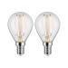  LED fil sphr. x2 250lm E14 