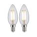  LED Fil 2er bougies 470lm E14 