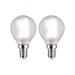  LED Fil 2er Tropfen 470lm E14 