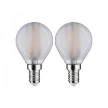  LED Fil 2er Tropfen 470lm E14 
