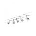  WIRE SYSTEM TUBELED 5X4W BLANC 
