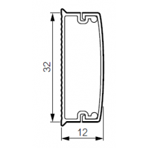  MOULURE 32X12  1 CL MARRON 