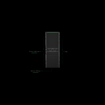  PORTE AVANT NSX2 42U L750MM NO 