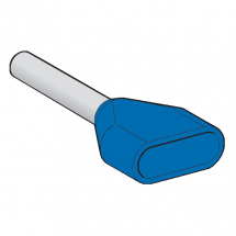  EMBOUT D MOYEN 0,75MM� BLEU NF 