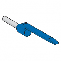  EMBOUT E MOYEN 0,75MM� BLEU NF 