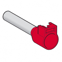  EMBOUT E MOYEN 10MM� ROUGE DIN 