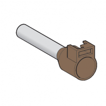  EMBOUT E MOYEN 25MM� NOIR NF 