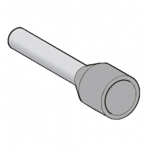  EMBOUT MOYEN 0,75MM� GRIS DIN 