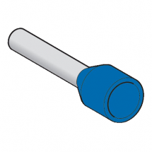  EMBOUT MOYEN 0,75MM� BLEU NF 