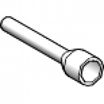  EMBOUT MOYEN 4MM� GRIS DIN 