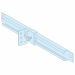  2 GLISSIERES+EQUERRES PLATINE 